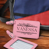 Personalized Leather Travel Bag Tag