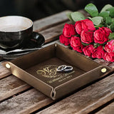 Couples Leather Valet Tray