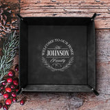 Family Leather Valet Tray