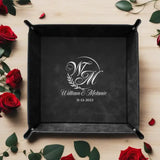Couples Leather Valet Tray