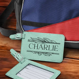 Personalized Leather Travel Bag Tag
