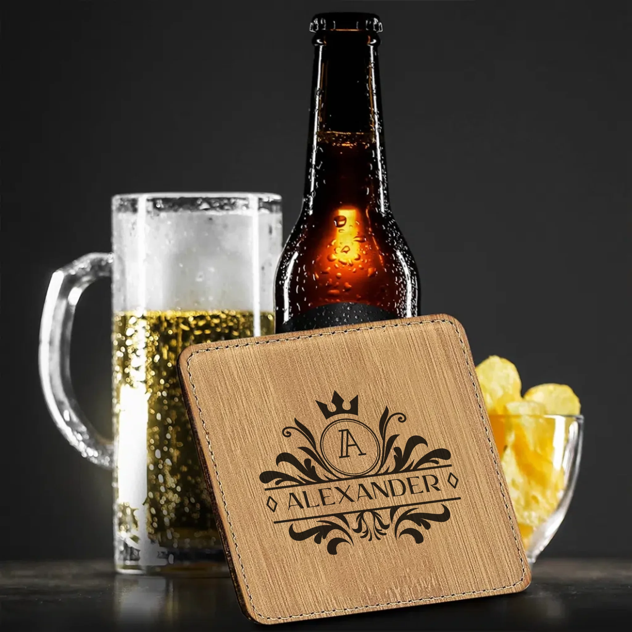 Leather Drink Coaster