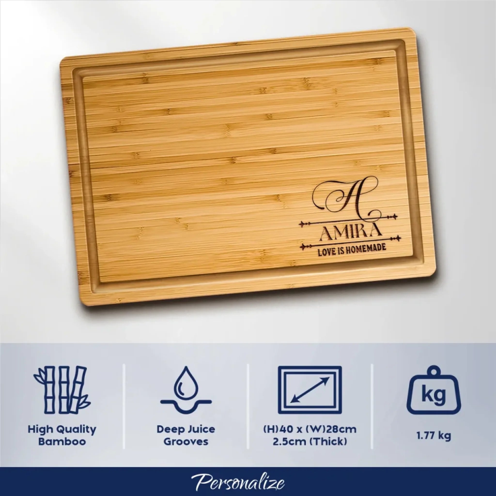 73 - Personalized Custom Initial Kitchen Board