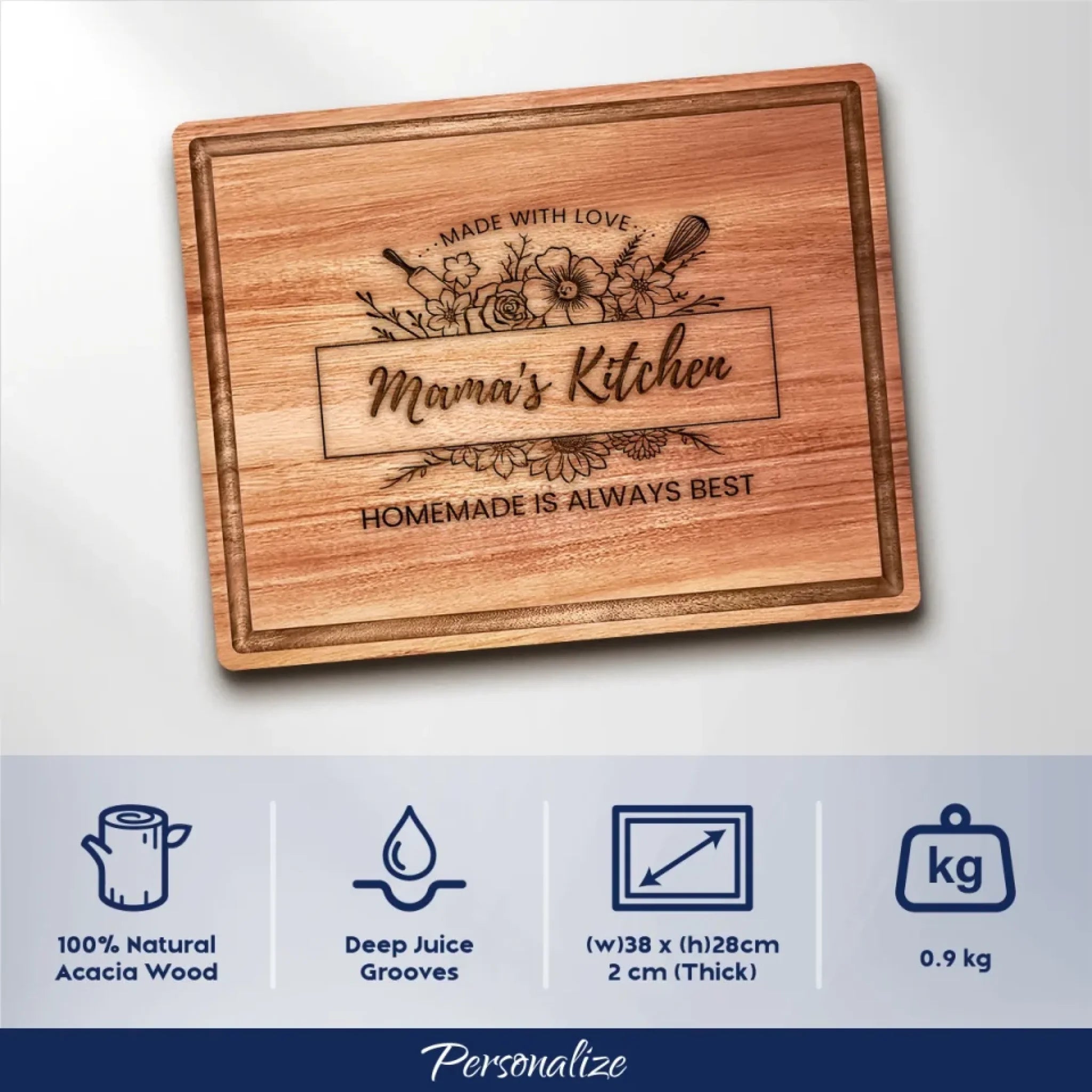 52 - Mama's Floral Kitchen Board