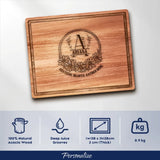 48 - Floral Monogram Custom Cutting Board