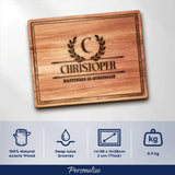 48 - Laurel Wreath Personalised Cutting Board