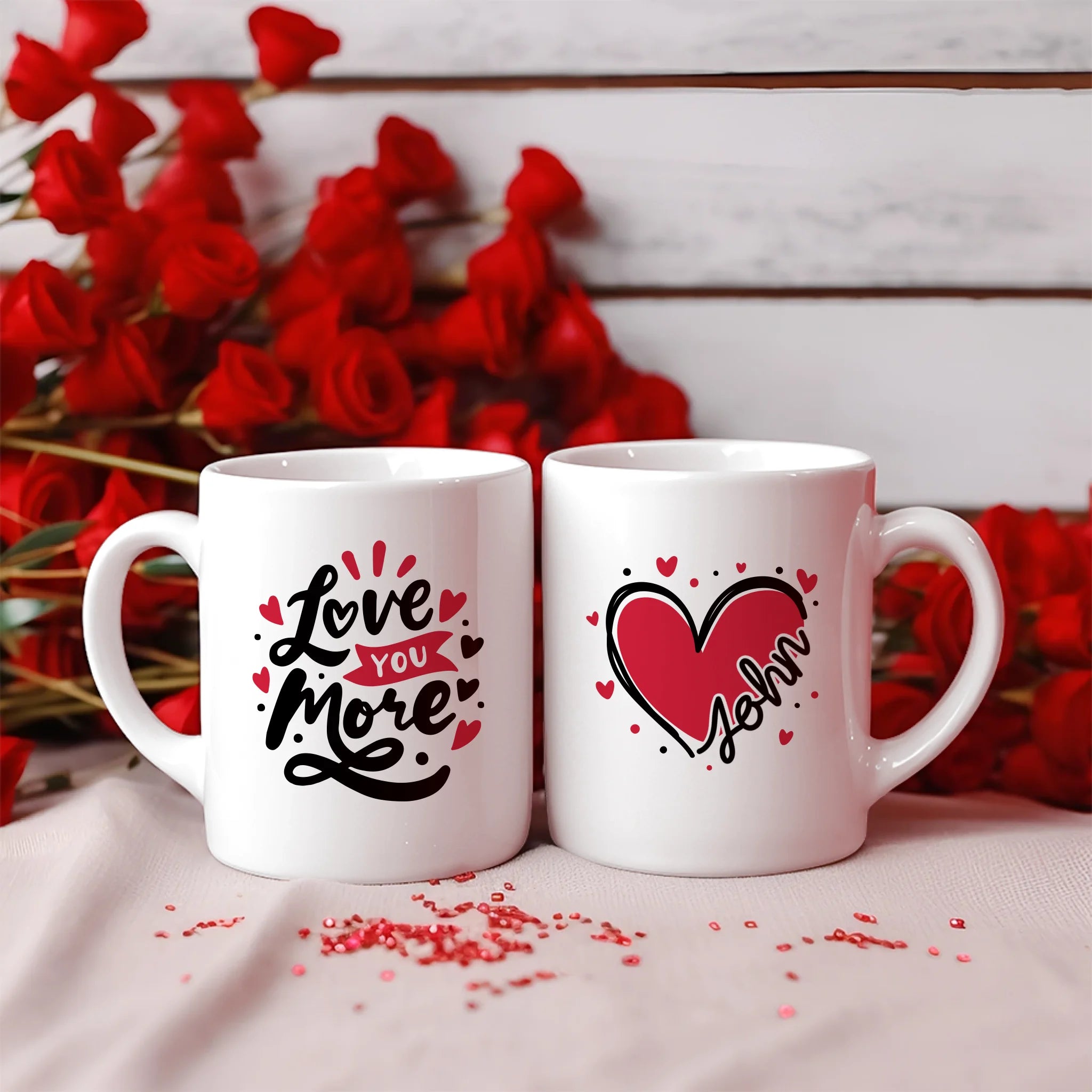 Personalized Valentine's Love Mug – Custom Name & Message