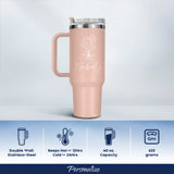 Personalized Name & Birth Flower Tumbler