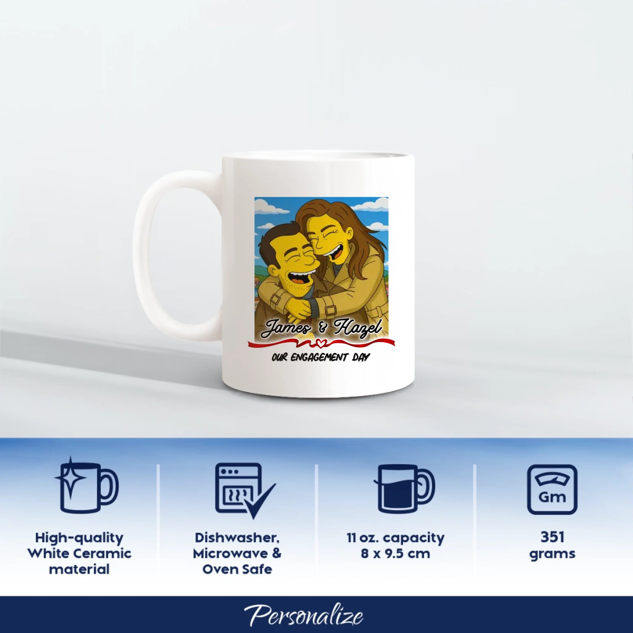 11oz Ceramic Mug - 1 side