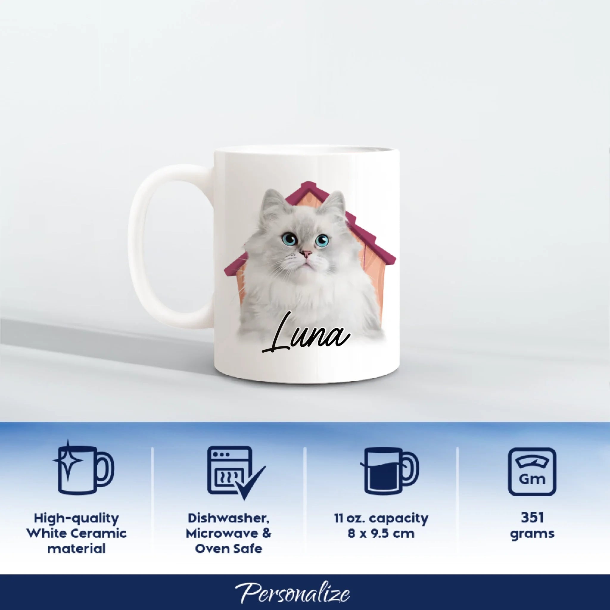 11oz Ceramic Mug - 1 side