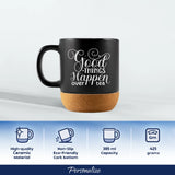 CorkMug Black 1 side