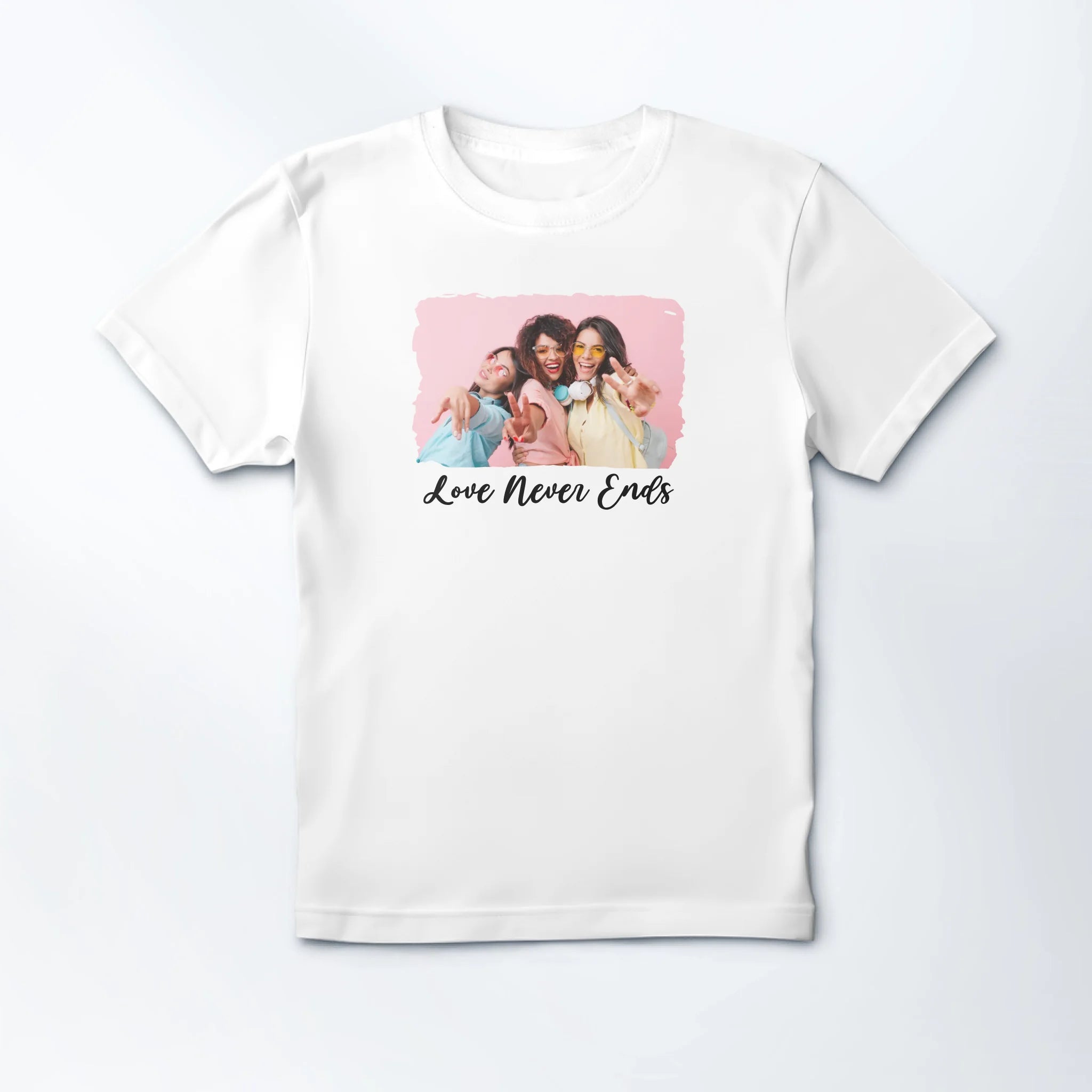 MEDIUM (Adult) Mockup Crewneck T-shirt