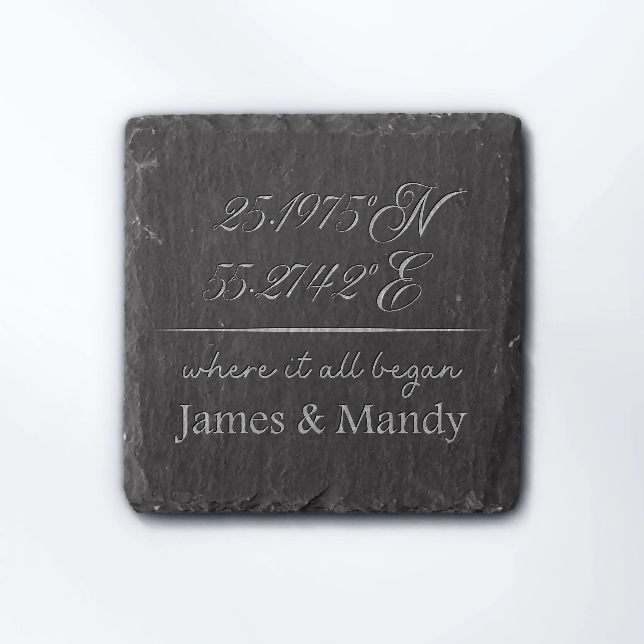 87 - Mockup Slate Coaster