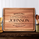 Eternal Vows Personalized Celebration Chopping Board