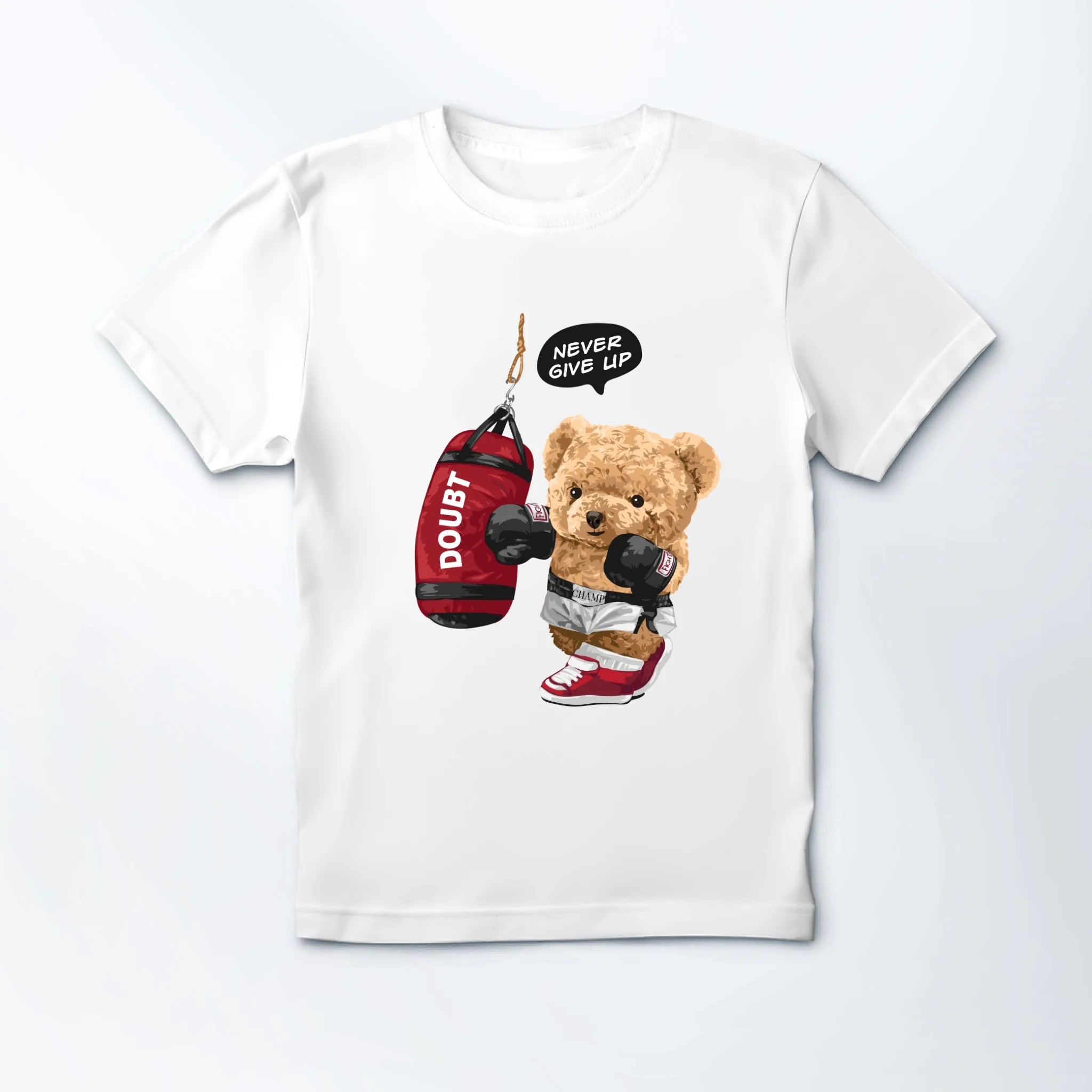 MEDIUM (Adult) Mockup Crewneck T-shirt