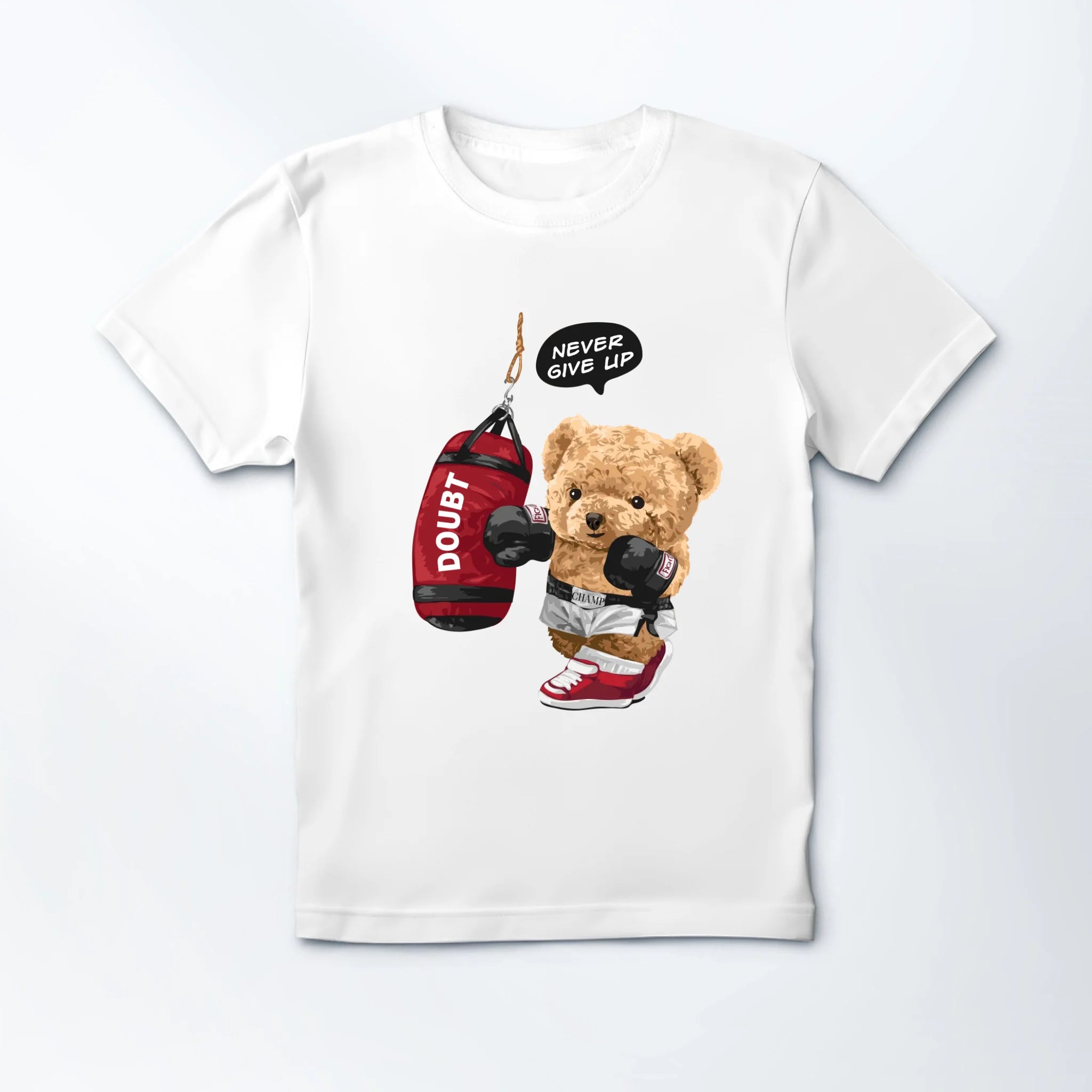 MEDIUM (Adult) Mockup Crewneck T-shirt