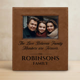 Family Leather Photo Frame