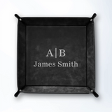 17 - Leather Valet Tray - Black