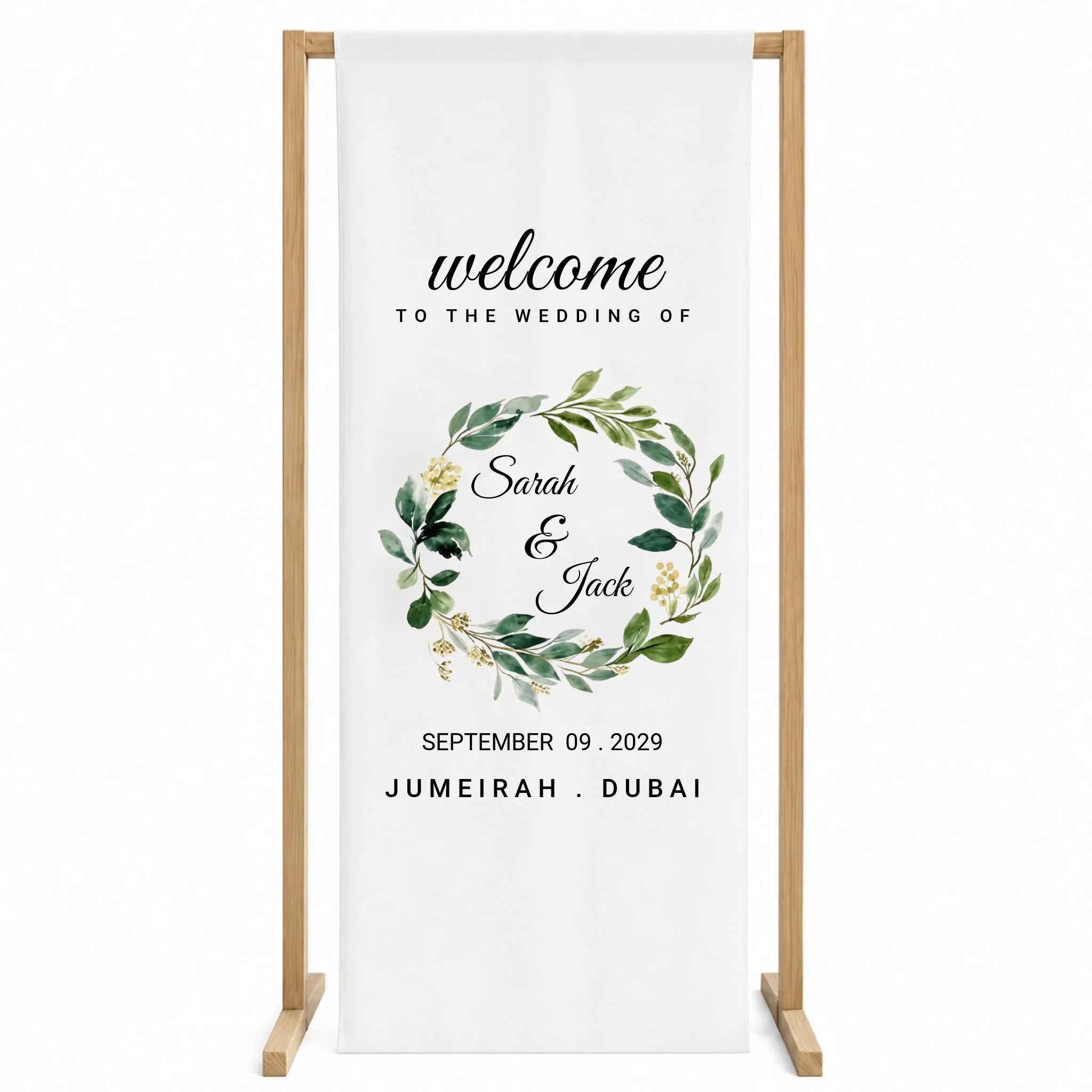 Wedding Welcome Signboard Size 60x140 cm