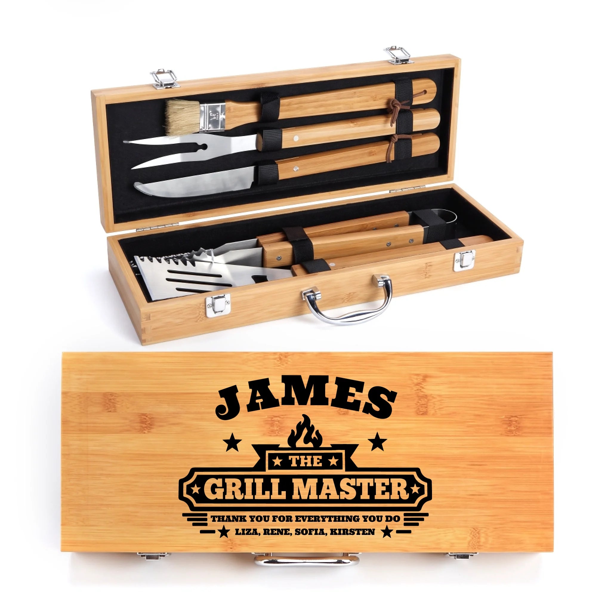 Personalized BBQ Grill Set