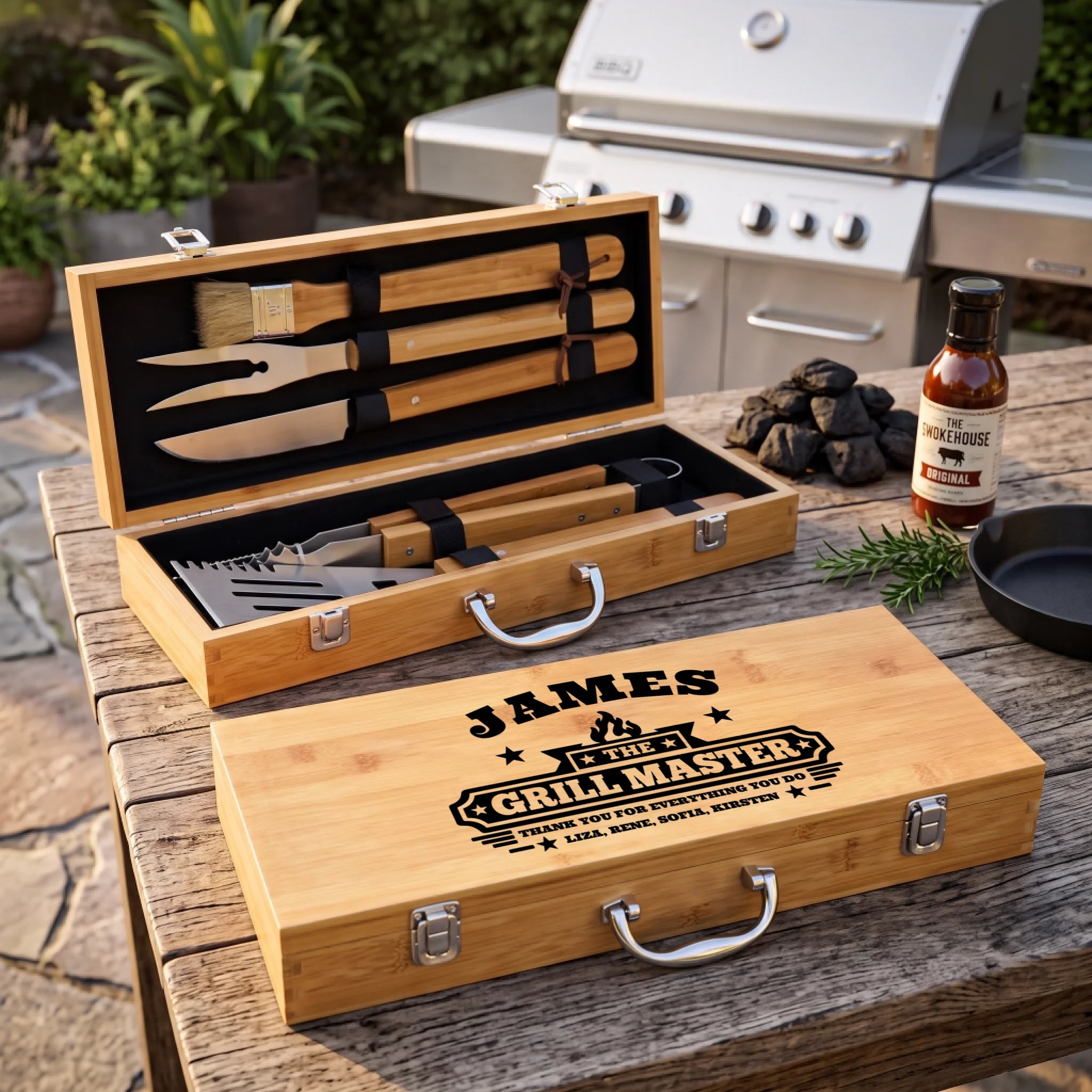 Personalized BBQ Grill Set 2k1