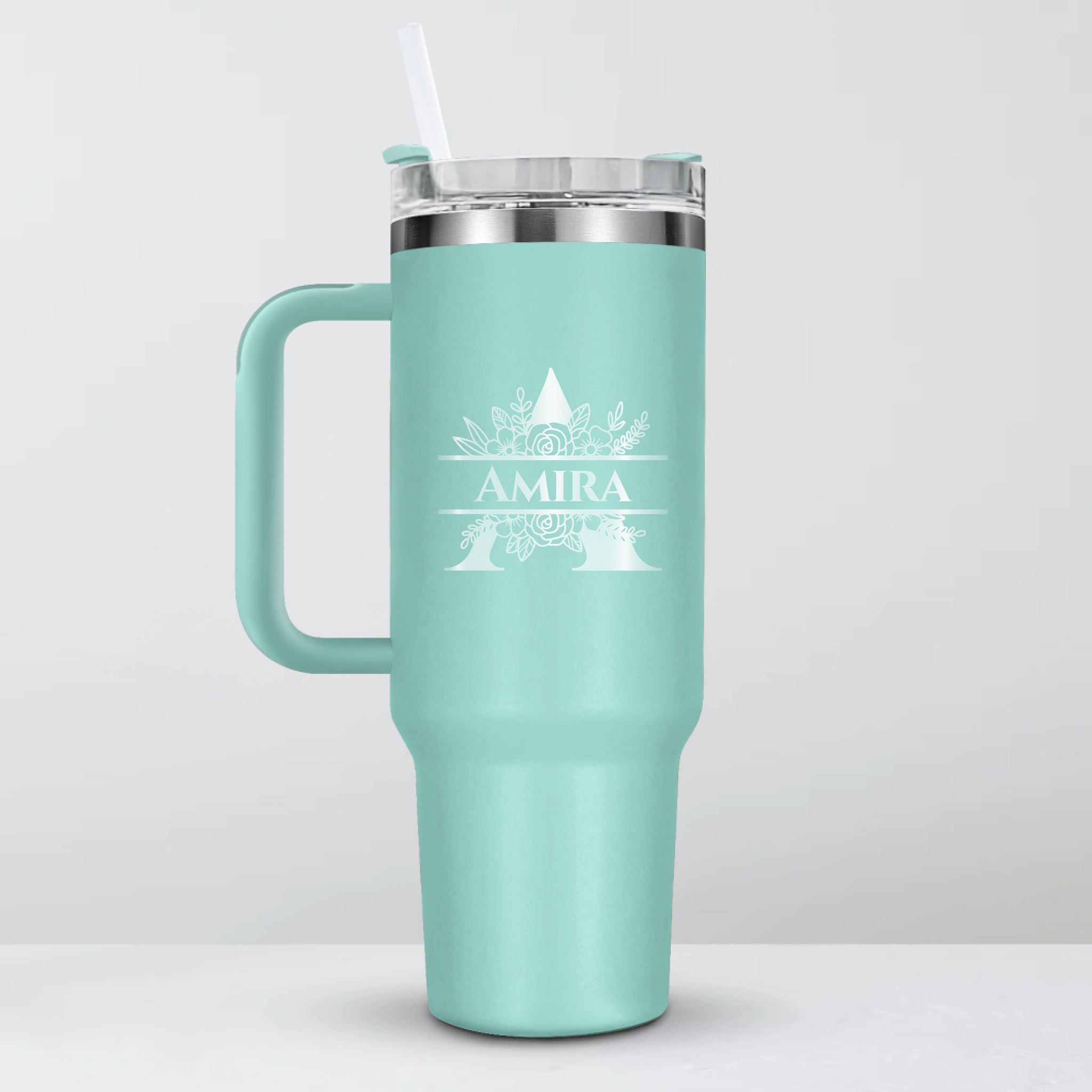 Personalized Insulated Tumbler - Custom Initial