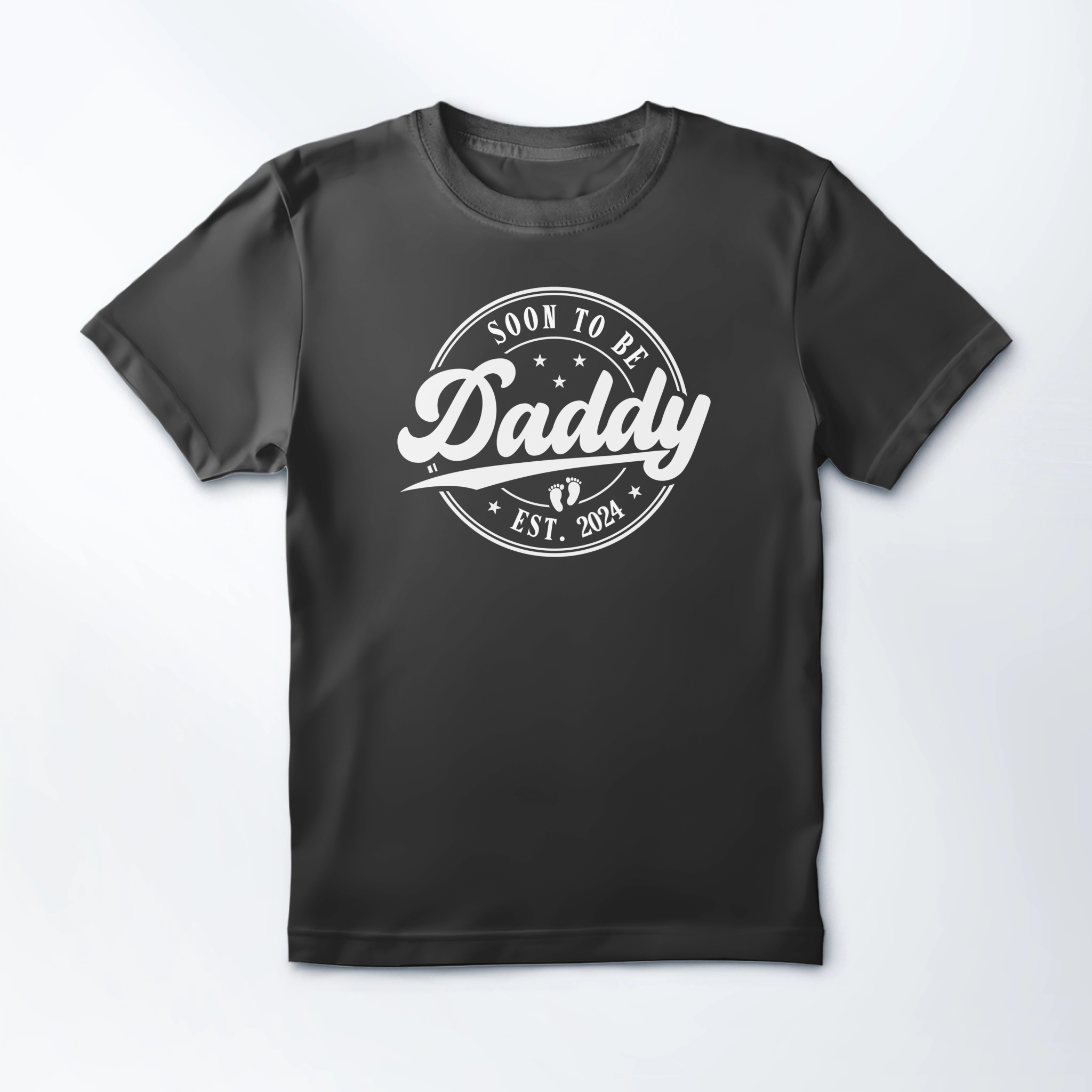 Personalized Dad's New Baby Announcement T-shirt