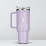 Personalized Name & Birth Flower Tumbler