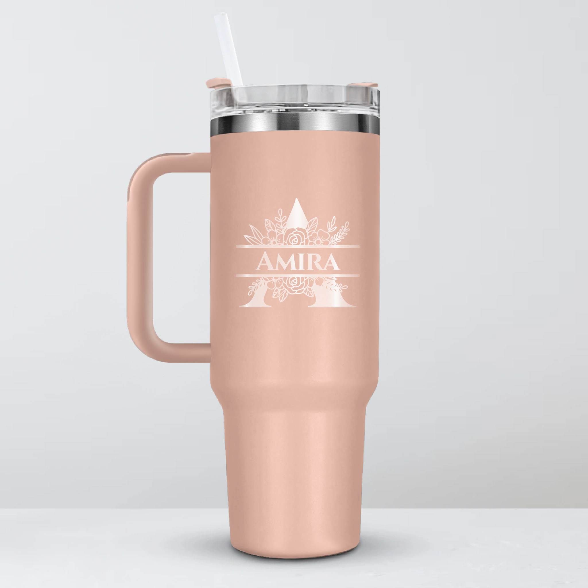 Personalized Insulated Tumbler - Custom Initial