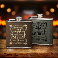 Premium Leather Whisky Flask
