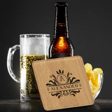 Personalized Leather Drink Coaster