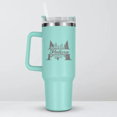 Personalized Insulated Cup - Custom Initial