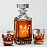 Custom Monogram Decanter Set