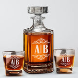 Custom Initial Decanter Set