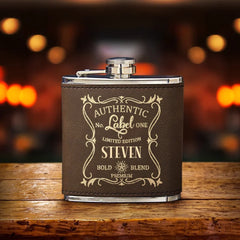 Premium Leather Whisky Flask