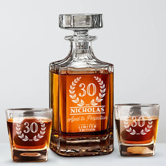 Personalized Birthday Decanter Set