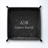 17 - Leather Valet Tray - Black
